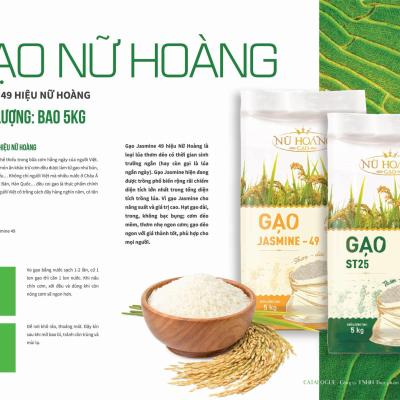 Gạo JASMINE 49 Nữ Hoàng túi 5Kg